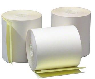 CASH REG ROLL 3"X90' 2PLY WHITE/YELLOW