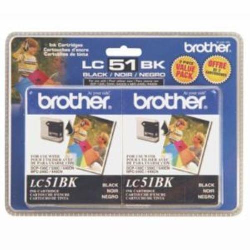 OEM Brother LC51BK2PK Black 2,Pk Ink Cartridges