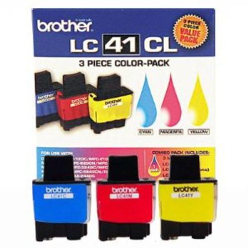 OEM Brother LC413PKS Color Ink Cartridges 1Cyan, 1Magenta, 1Yellow