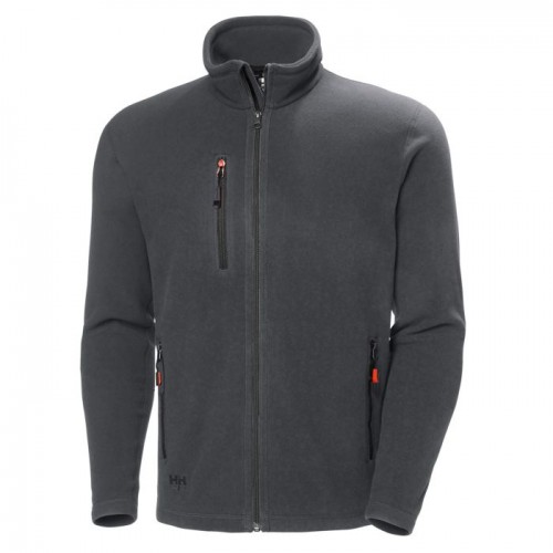 *OXFORD FLEECE JACKET, GRAY 2XL