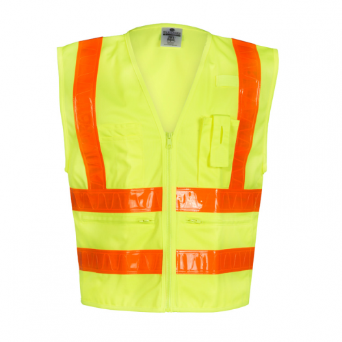 Combined Performance 5-Pocket Safety Vest - Yellow/Lime 4XL