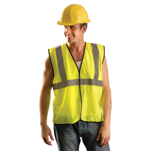 High Visibility Value Mesh Standard Vest, 2X/3X, Yellow