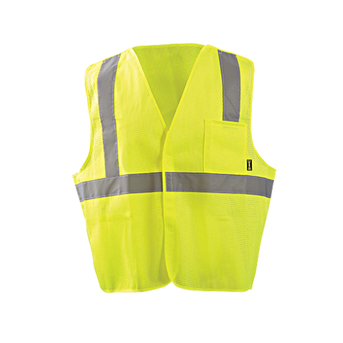 *5 Pt. Break-Away Mesh Vest, Small, Yellow