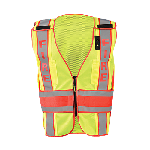 *DOR Deluxe Safety "FIRE" Vest, Small, Yellow