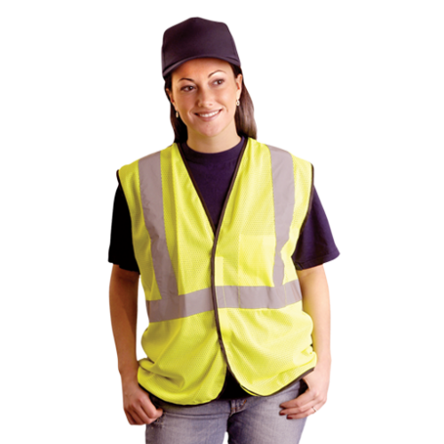 *High Visibility Classic Mesh Standard Safety Vest, Small/Medium, Yellow