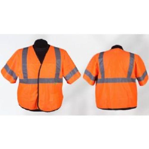 EM333C-3 Orange Light Weight Safety Vest ANSI Class 3 2XL/3XL