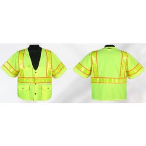 S8148C-3 Lime Premium ORALITE High Viz Vest  ANSI Certified 5XL