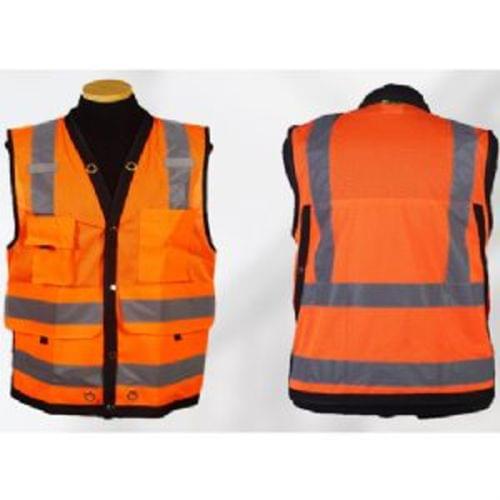 SURV322C-2 High Viz Surveyors Vest Orange  ANSI Class 2 4XL