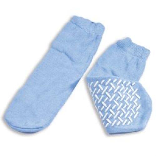 Slipper Socks Single-Sided Soft Sole Sky Blue Large 48 Per Case