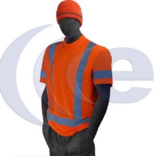 Hi-Vis Orange T-Shirt. ANSI / ISEA 107-2010 Class 3 compliant. Medium