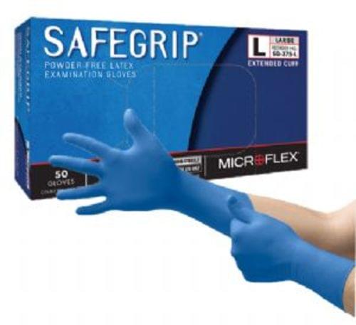 SafeGrip Powder-Free Latex, Extended Cuff SG-375 11 Mil Large