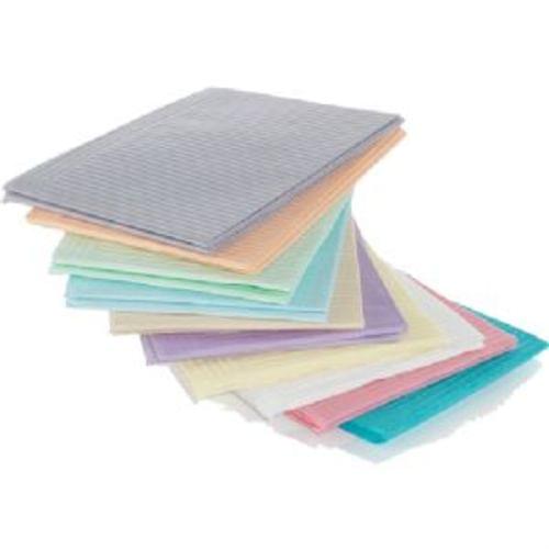 Dental Bibs, BLUE, 13 X 18, 2 Ply Paper, 1 Ply Poly 500/CS