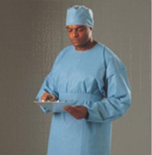 VALUESELECT SPUNBOND Cover Gown, BLUE, UNIVERSAL