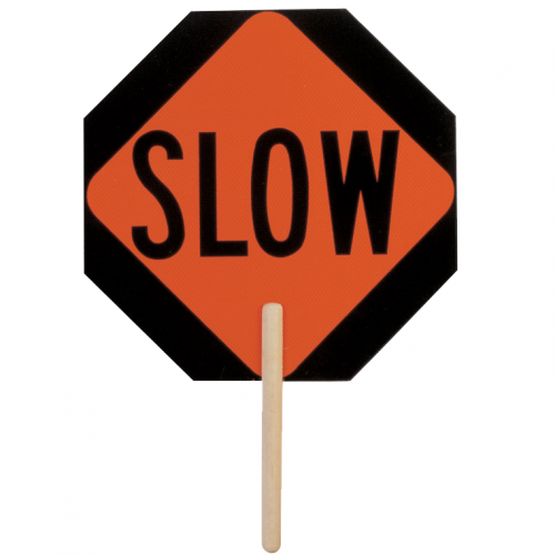 REFLECTIVE: ENGINEER GRADE STOP/SLOW SIGN