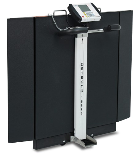 Wheelchair Scale, Portable, Digital, Folding Column, 1000 lb x .2 lb, 32" x 36"