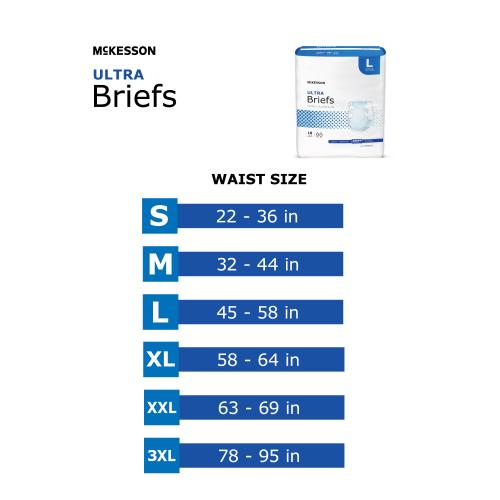 3XL - Unisex Adult Incontinence Brief Ultra Bariatric Disposable Heavy Absorbency with tabs