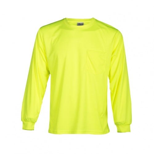Microfiber Long Sleeve T-Shirt - Yellow/Lime 4XL