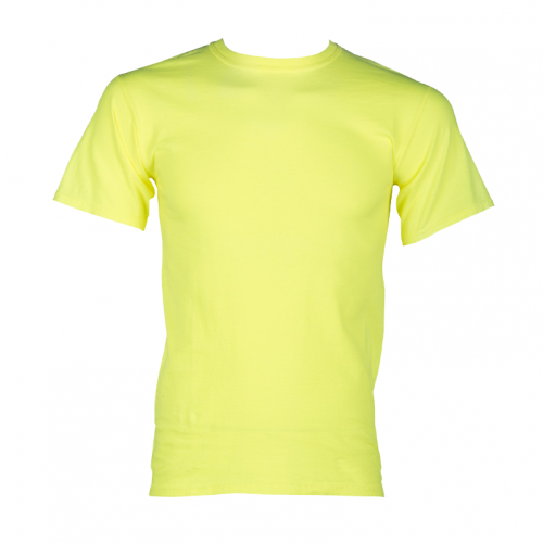 100% Cotton Short Sleeve T-Shirt - Lime 4XL