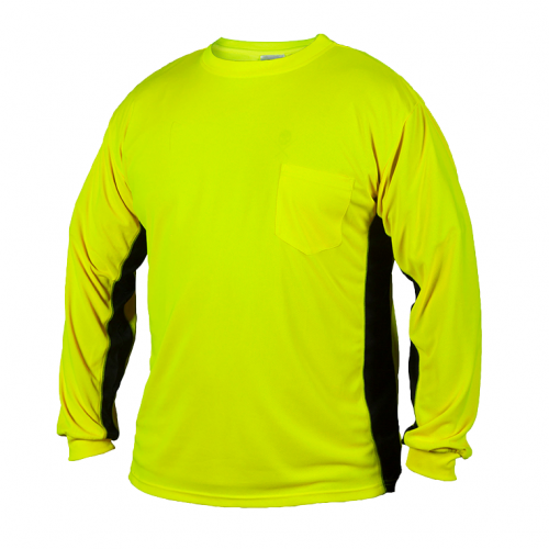 Long Sleeve Hi Viz T-Shirt Yellow 2X