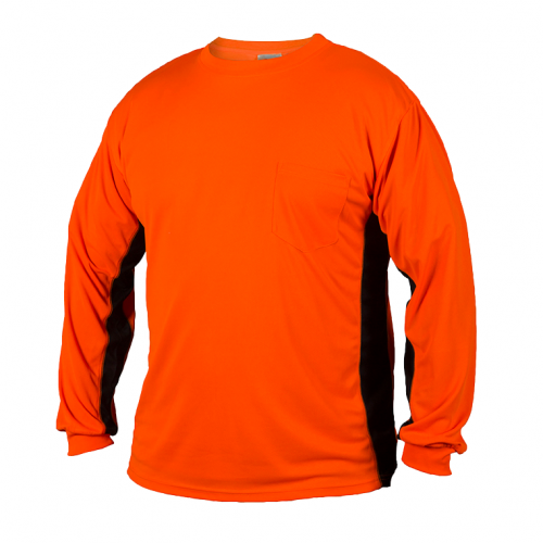 Long Sleeve Hi Viz T-Shirt Orange 5X