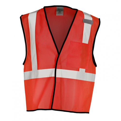 Enhanced Visibility Red Mesh Vest 4X-5X