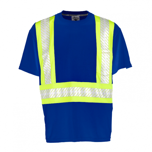 Enhanced Visibility Contrast Blue T-Shirt 5X