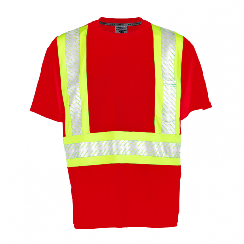 Enhanced Visibility Contrast Red T-Shirt Medium