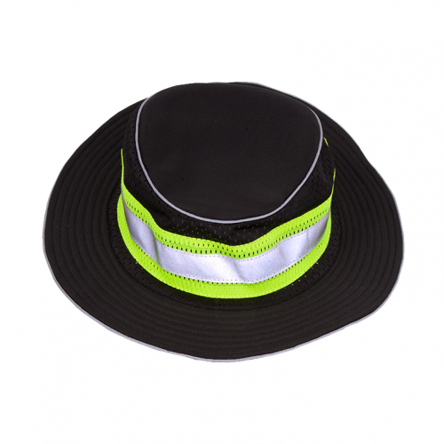 Enhanced Visibility Full Brim Safari Hat Black L/XL