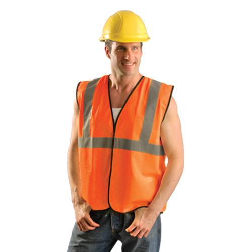 High Visibility Value Solid Standard Orange Vest L/XL