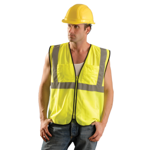 *High Visibility Value Mesh Surveyor Safety Vest, 4X/5X, Yellow