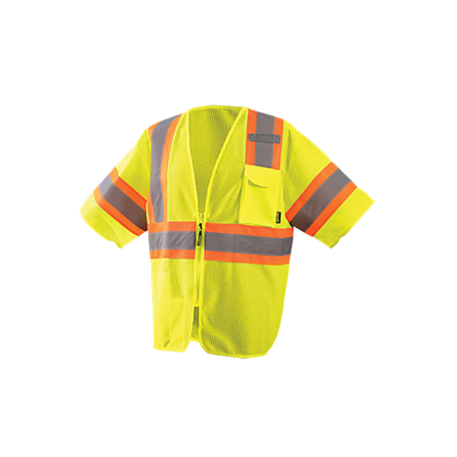 *Economy Two Tone Mesh Vest Yellow 2X