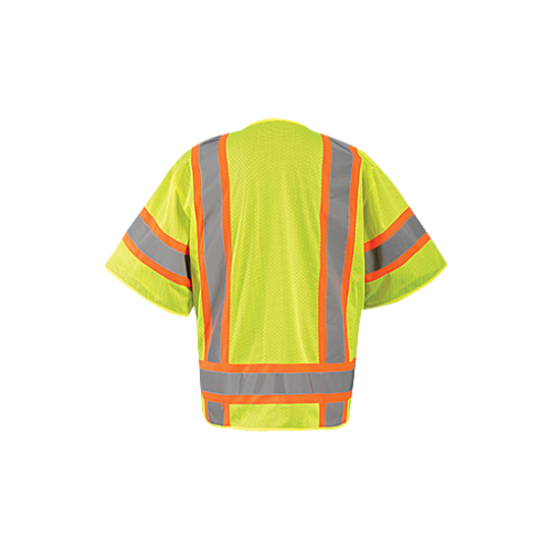 Mesh Two-Tone Surveyor Vest Yellow Small