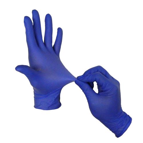Excel Blue Exam Nitrile Powder-Free Gloves 100 Per Box MEDIUM