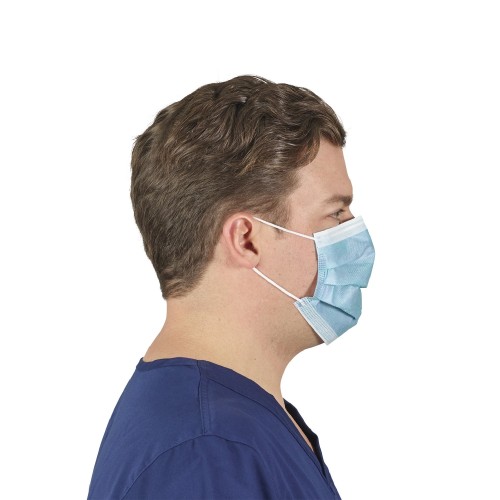 HALYARD* Aqua Level 3 Anti-Fog Procedure Mask With Earloops
