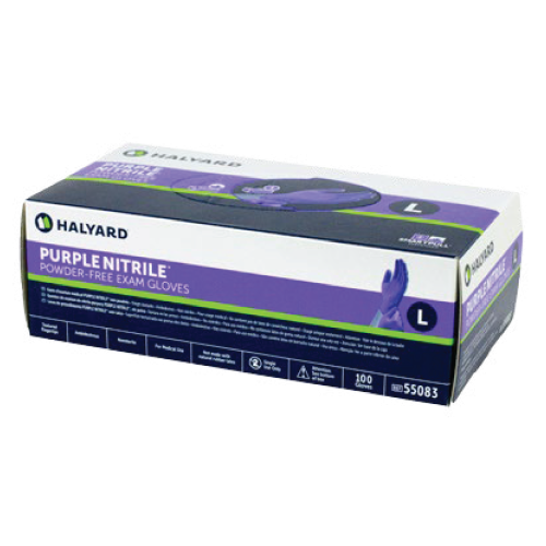 Halyard Purple Nitrile Exam Gloves