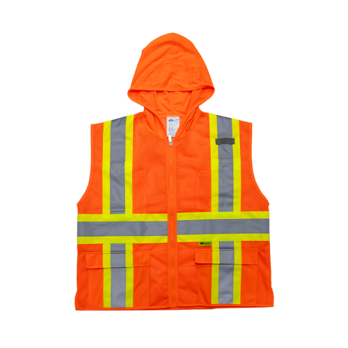HM7038C-2 - Hooded Mesh Sleeveless Vest - SMALL