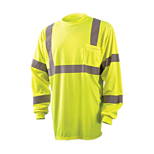 *Long Sleeve Wicking Birdseye Shirt Yellow X-Large