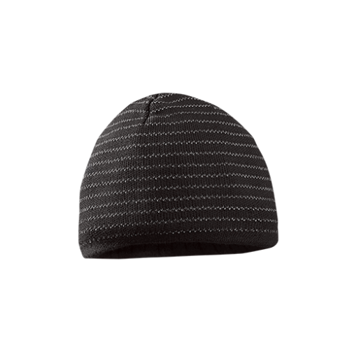 *Multi-Banded Reflective Beanie Black