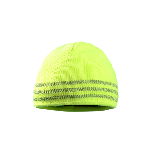 *Tri-Band Reflective Beanie Yellow