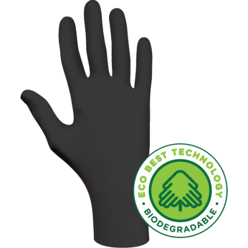 SHOWA Black Biodegradable Nitrile Glove- XL