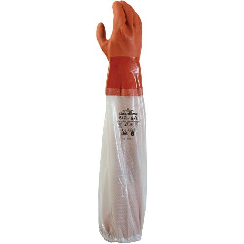 SHOWA 640 ChemRest Chemical Resistant Glove with Arm Sleeve - Large