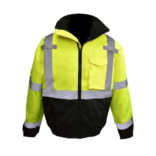 Radians SJ11QB Class 3 High Visibility Weatherproof Bomber Jacket with Quilted Built-in Liner - 5XL