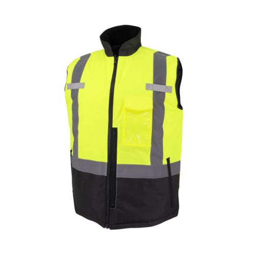 Radians SJV41B Class 2 Hi-Vis Reversible Insulated Vest -HIVIZ GREEN