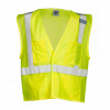 Velcro Front 4-Pocket Safety Vest - Yellow/Lime 4XL