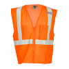 Ultra-Cool Mesh 3-Pocket Safety Vest - Orange SMALL