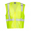 Zipper Front 1-Pocket Safety Vest - Yellow/Lime 4XL