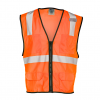 Economy Series 6-Pocket Mesh Safety Vest - Orange SMALL- MEDIUM
