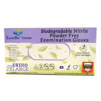 ExcelBio Gloves  Biodegradable Nitrile Examination Gloves - 2XLARGE