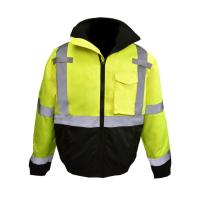 Radians SJ11QB Class 3 High Visibility Weatherproof Bomber Jacket with Quilted Built-in Liner - 3XL