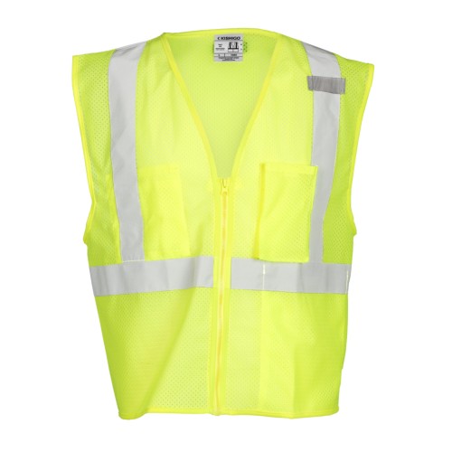 Ultra-Cool Mesh 3-Pocket Safety Vest - Yellow/Lime